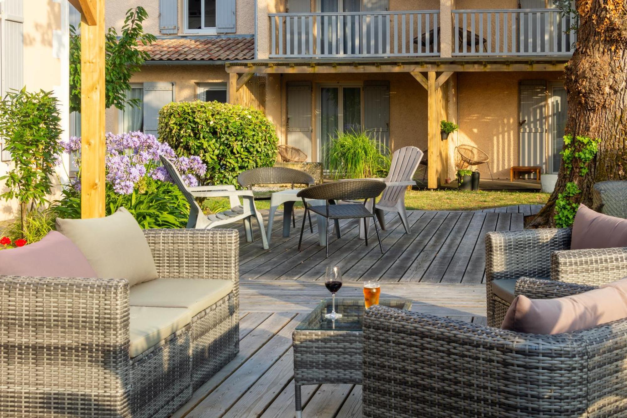 Logis Hotels - Hotel Et Restaurant L'Oceana Lanton Exterior foto